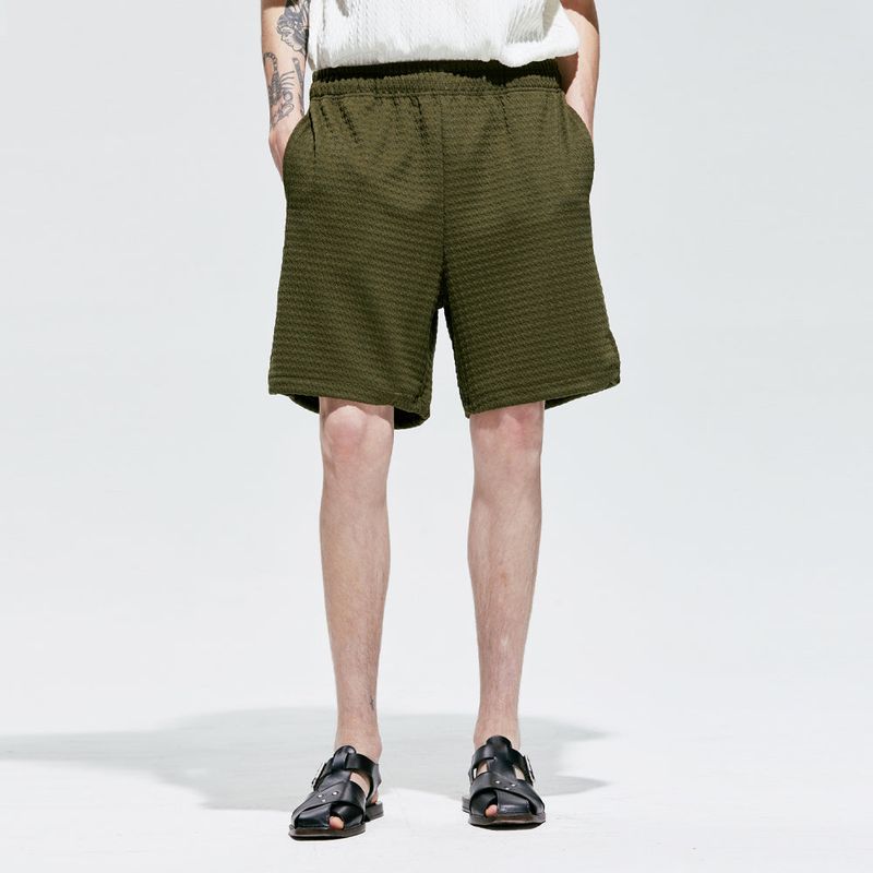 S SY（エスエスワイ）の「2WAYワッフルハーフバンディングパンツ カーキ（パンツ）」