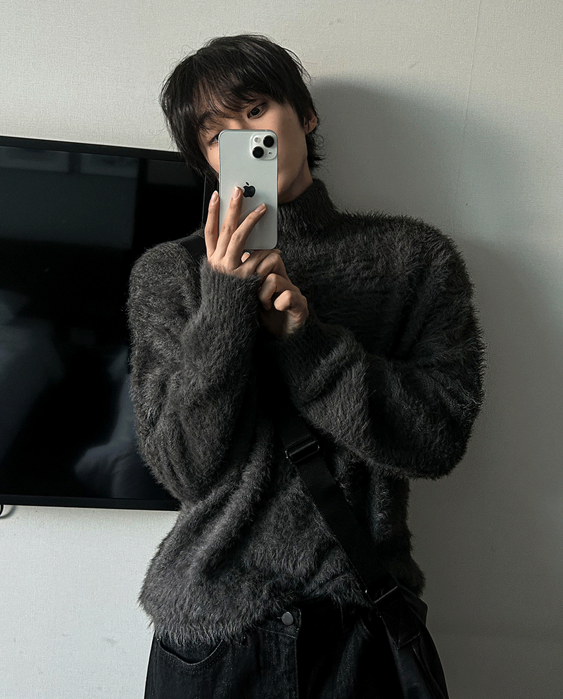 COSYHARU(コシハル)の「a rough mohair turtleneck(Tops)」