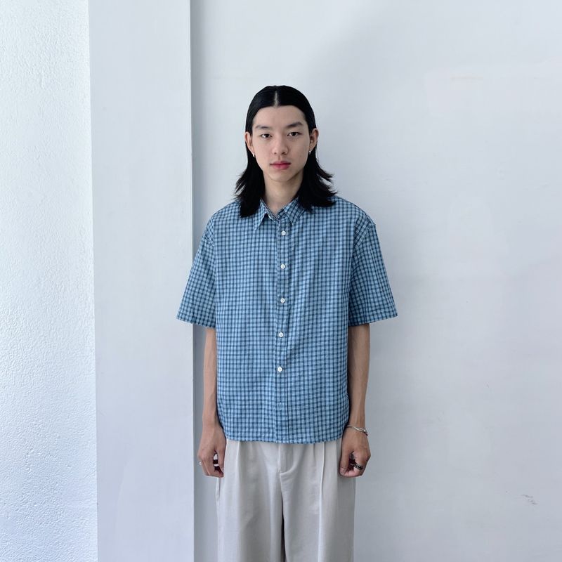 Relaxed Check Short Sleeve Shirt