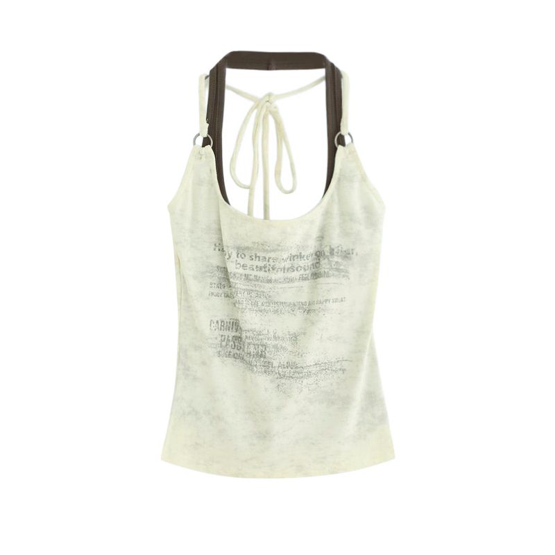 Dave Vintage Back-Open Halter Top 231633136
