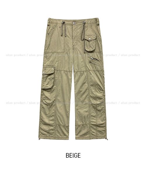 Multiple Pocket Low Cargo Pants