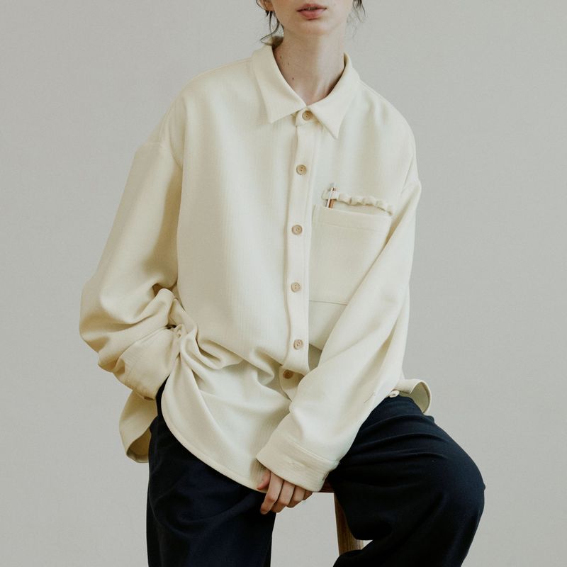 malen（マレン）の「unisex loop shirts cream（Tops）」