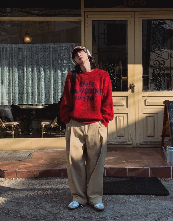 Hazy Cotton Pintuck Pants