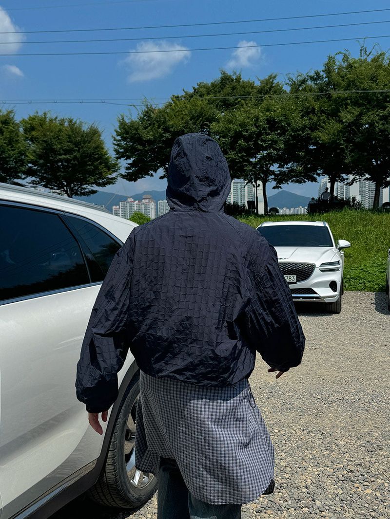 3 TAP Moif Crop Wind Breaker (2color)