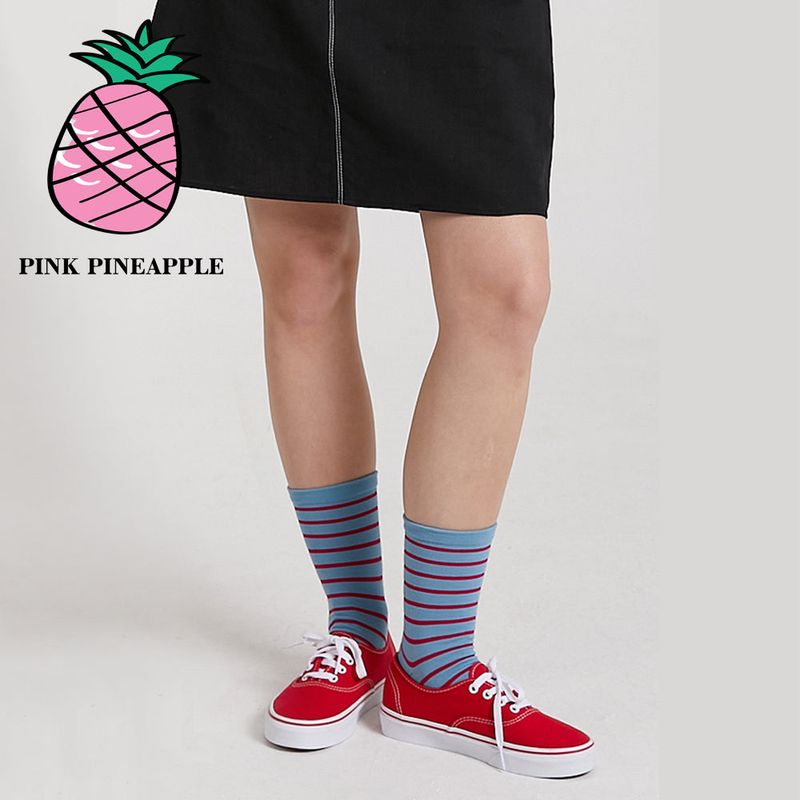 [3 PIECES 1 SET] JOHN STRIPE SOCKS