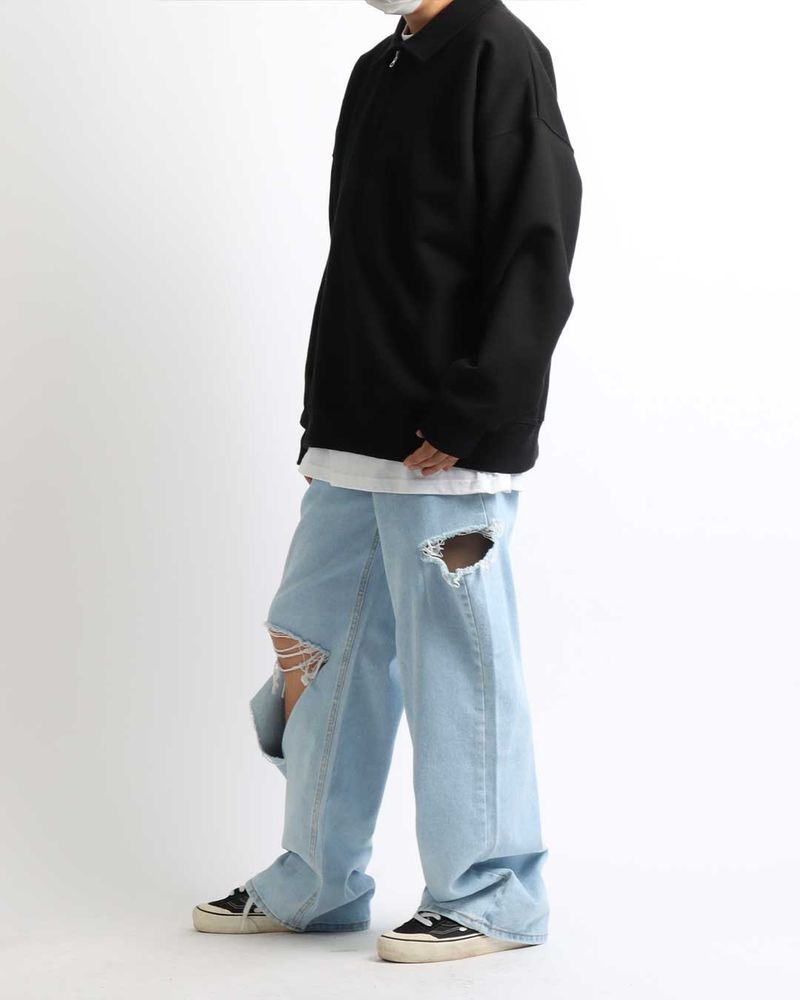 Mupa Knife Cutting Denim Pants (2color)