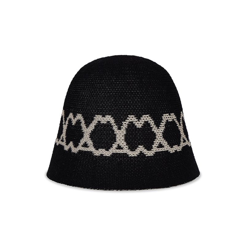 VA Curved Logo Jacquard Bucket Hat / Black