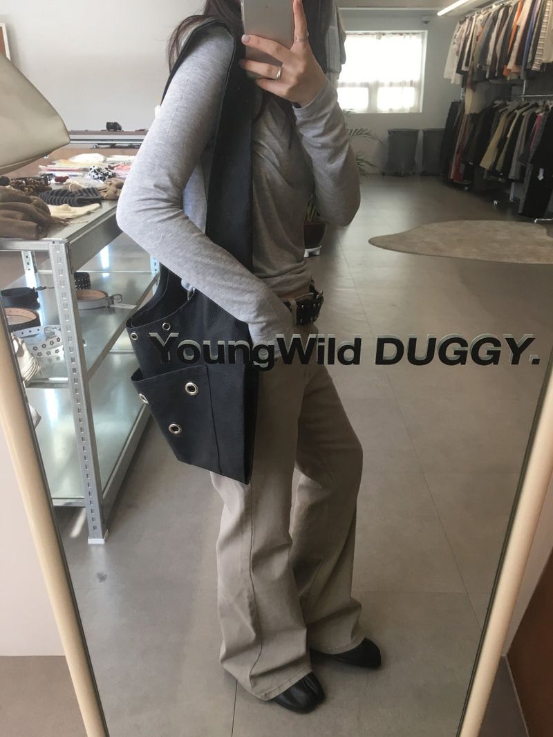 [SET]Arden bootcut pants + belt (3color)
