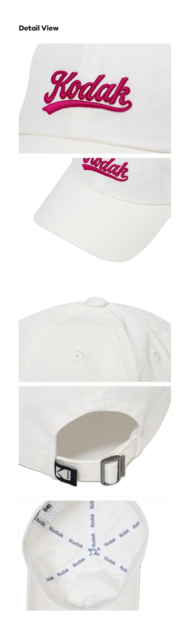 LETTERING RELAX FIT BALL CAP【WHITE】