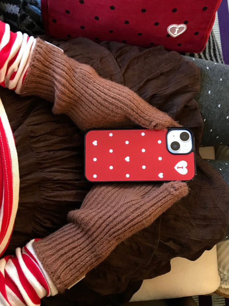 dot epoxy case - red