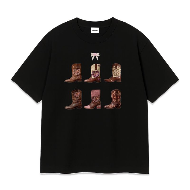 PINK BOOTS T-SHIRT (2color)