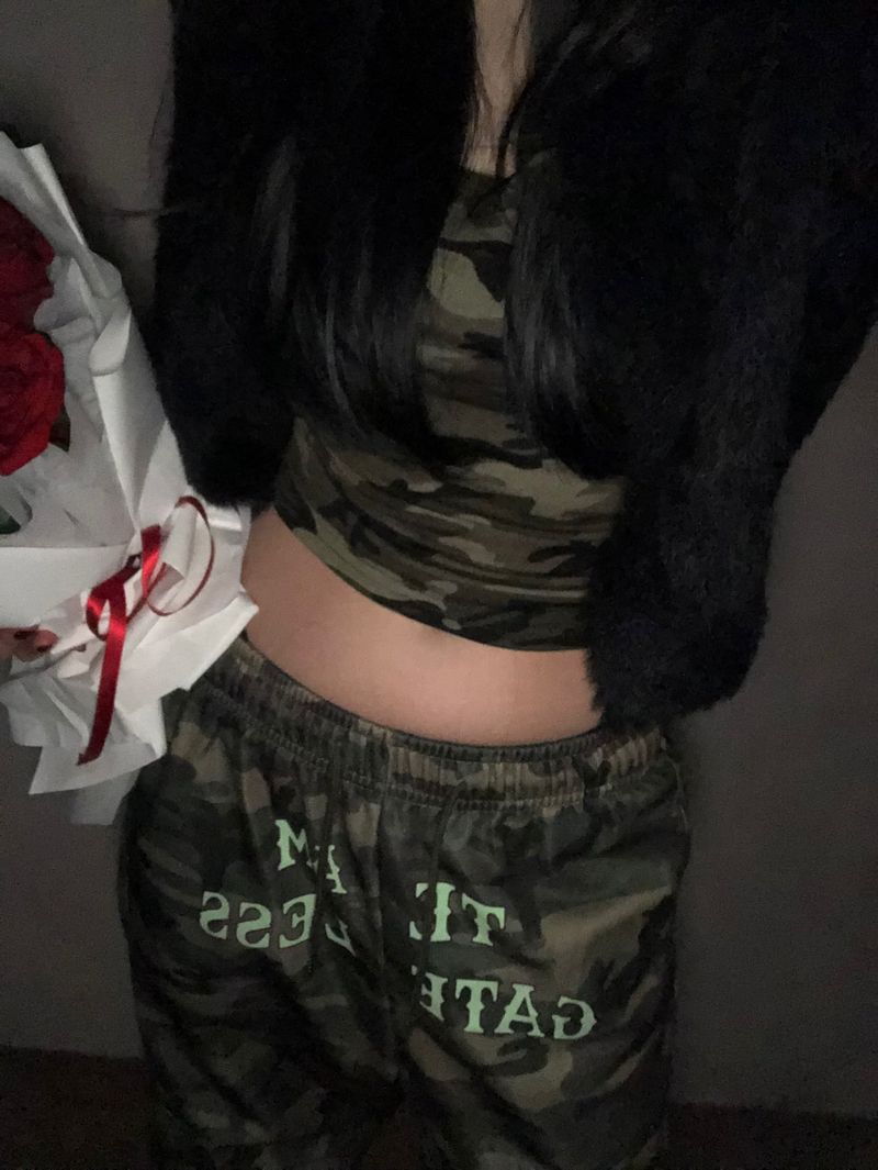 (2 Type) Patterned Wide Sweatpants