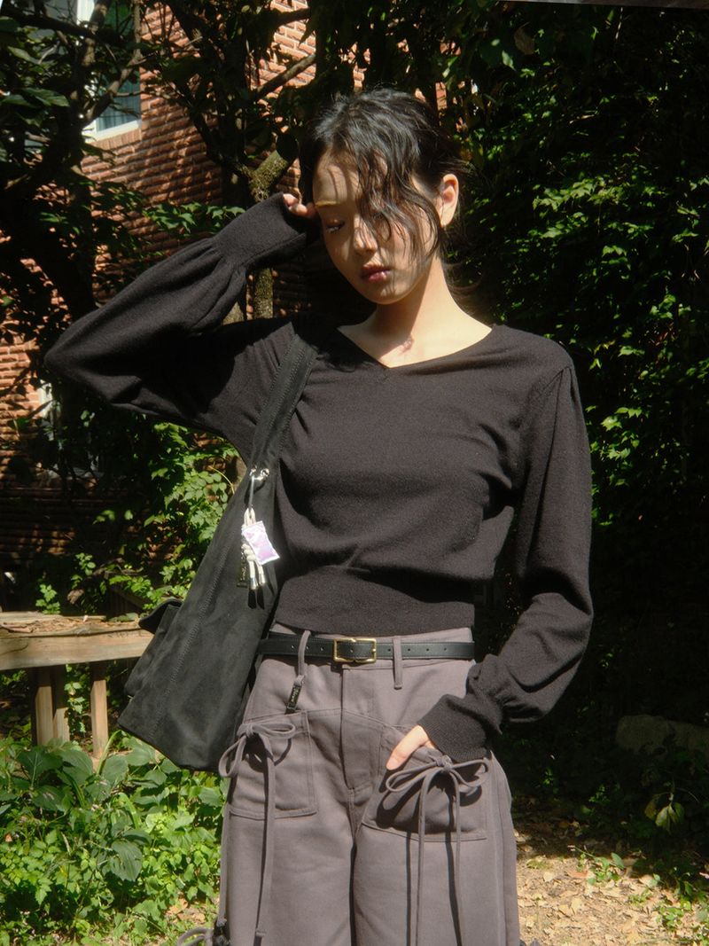 Emma Puff Knit (Black)