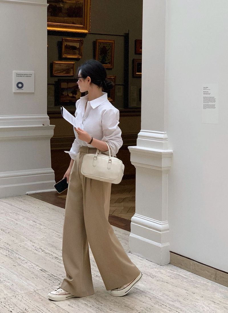 [BELLIDE MADE] Premium, Daily Pintuck Slacks Pants