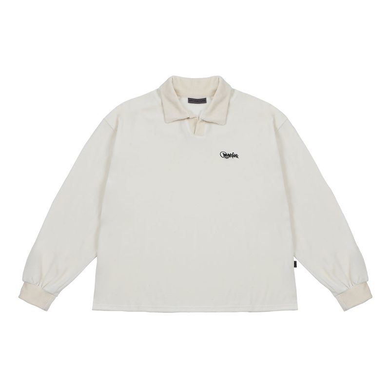ARCANE FUNK（アーケインファンク）の「VELVET OPEN RUGBY SHIRTS WHITE（Tops）」