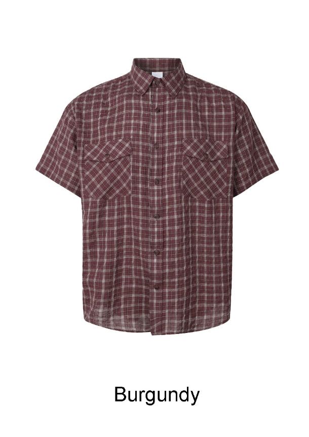 Cron two-pocket check shirt