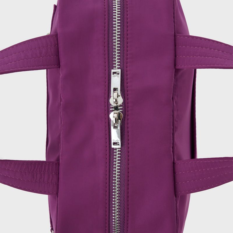 Lettering Cross Tote Bag (Purple)