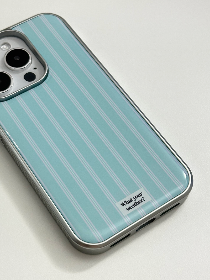 tiny weather(タイニーウェザー)の「pajama epoxy silver case-mint(Smartphone Accessories)」