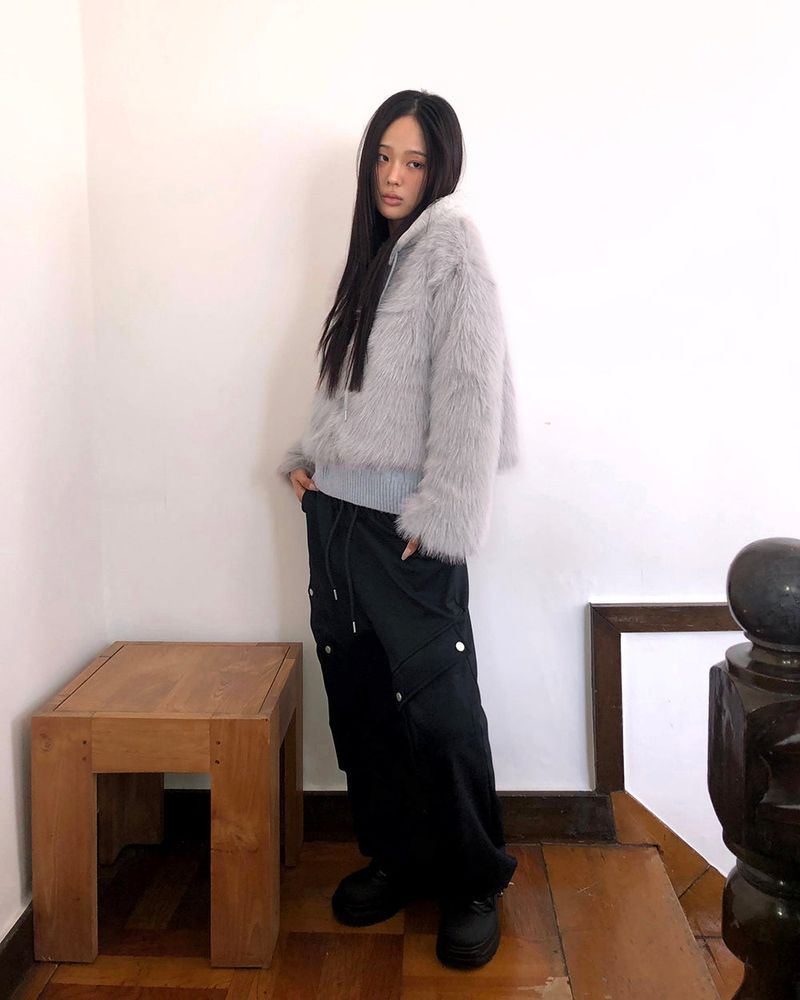 Daon Big-pocket Two-way Fleece Cargo Pants