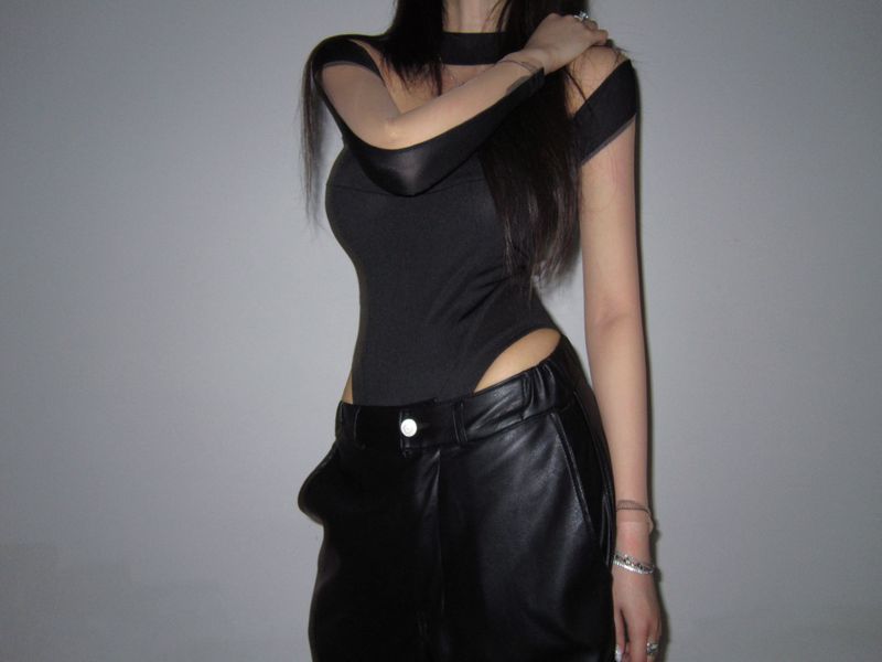 See-through body-suit