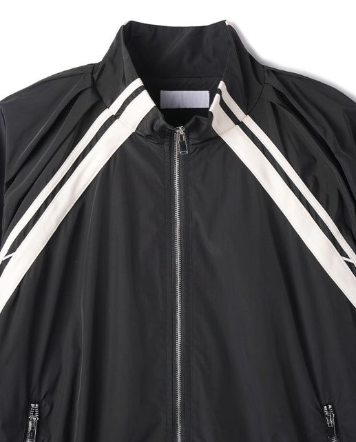 Stung Leather Track Balloon Zip-Up