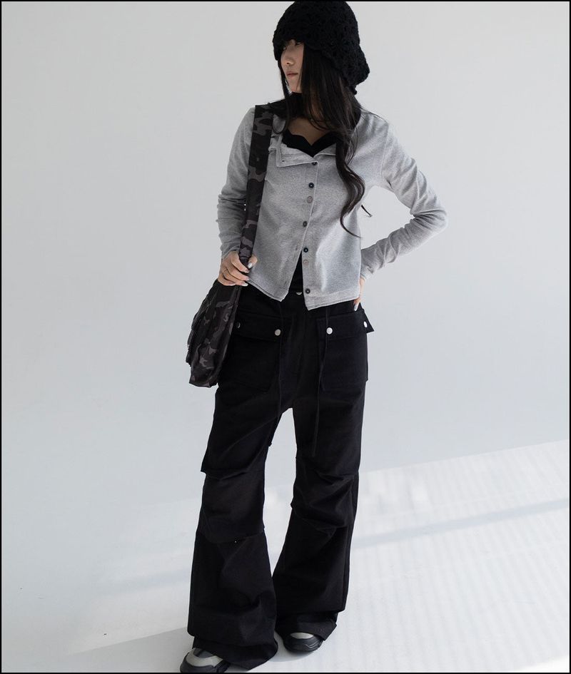 Birett button cotton cardigan
