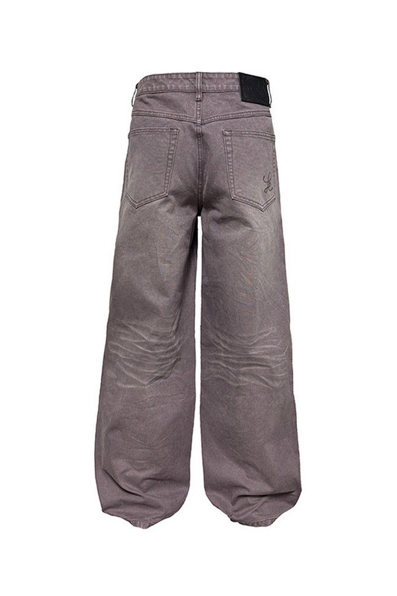 Wide Leg Washed Jeans
