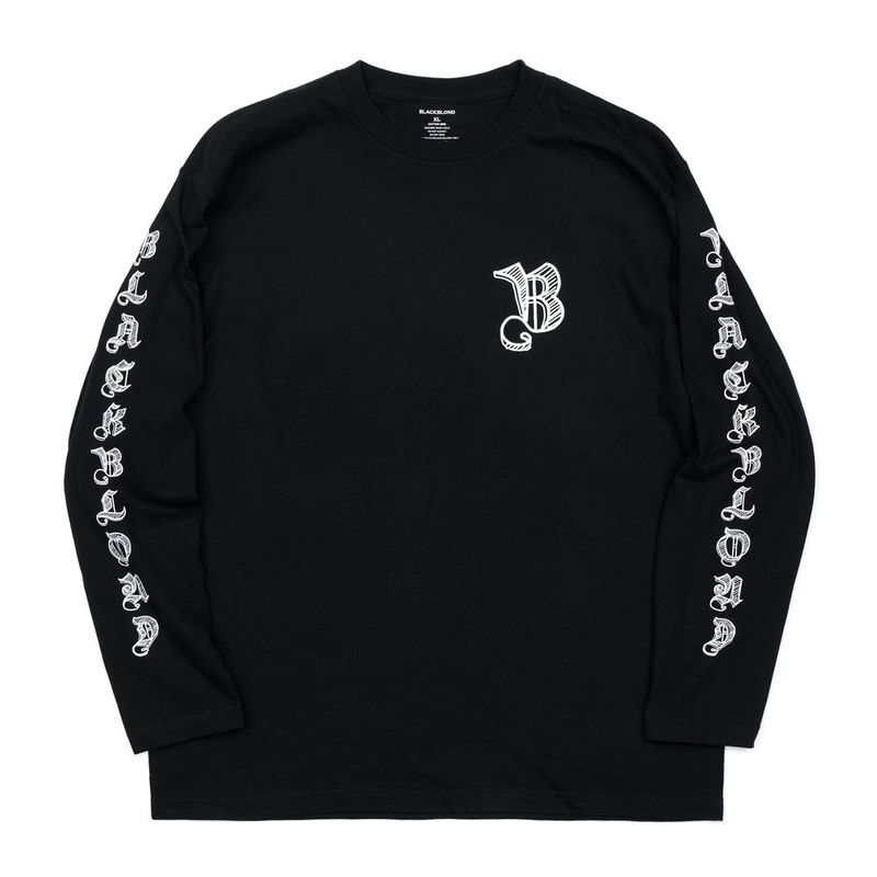 BBD Sketch Logo Long T-Shirt (Black)