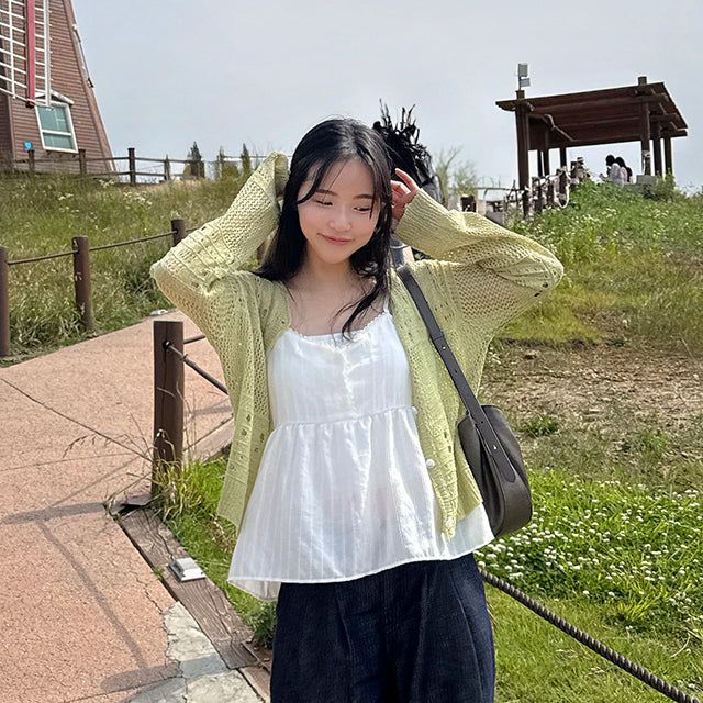 Windy Hill Punching Summer Cardigan