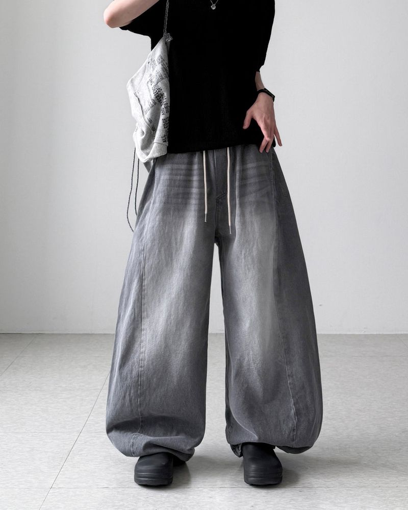 Bagger Gray Balloon Denim