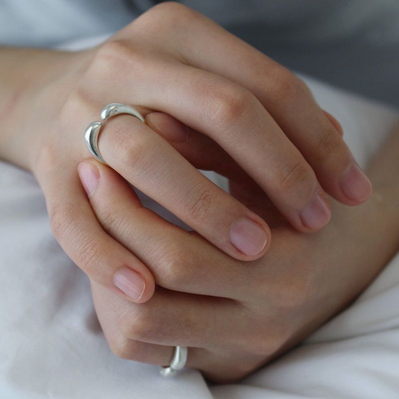 Open gem ring (Glossy)