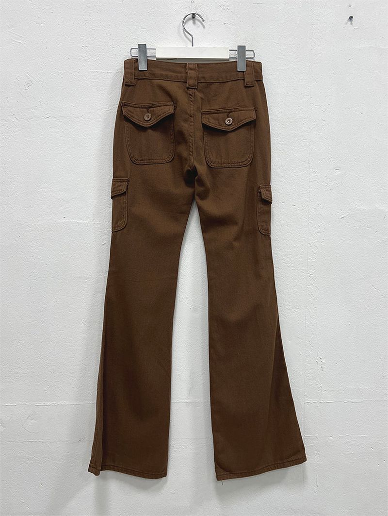 CARGO SLIM BOOTS CUT PANTS (2C)