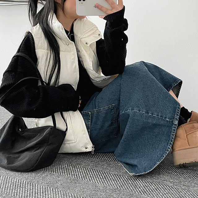hijjoo（ハイチュー）の「Elo Oversized-Fit Pocket Padded Vest（Jackets/Outerwear）」