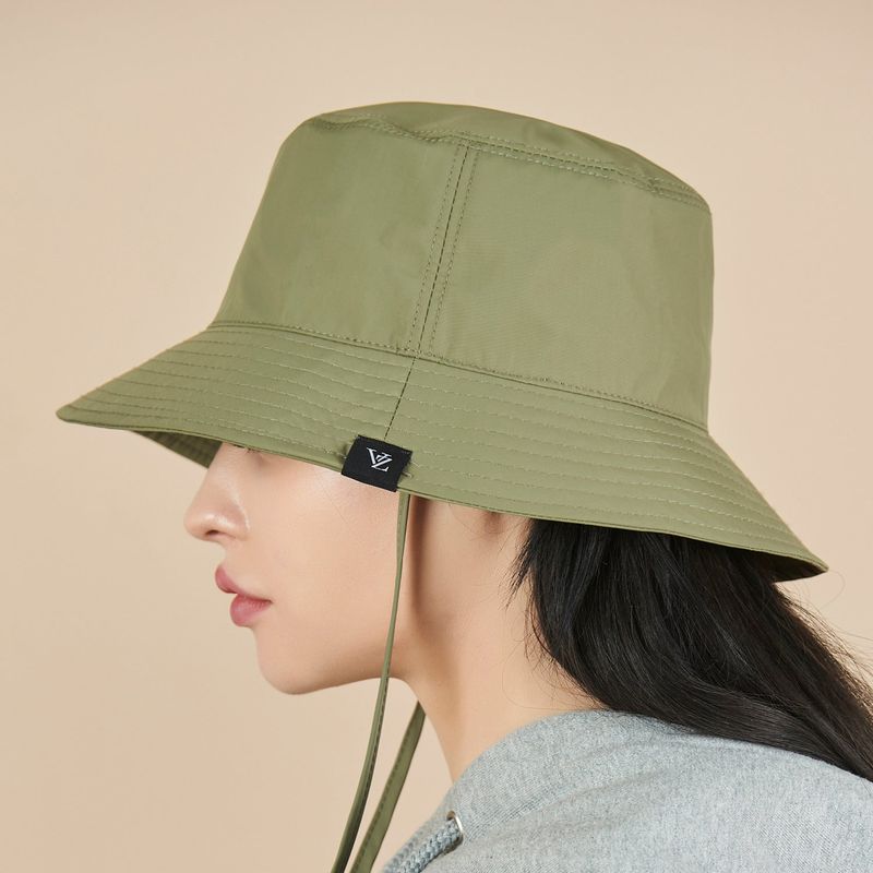 Waterproof String Bucket Hat Khaki