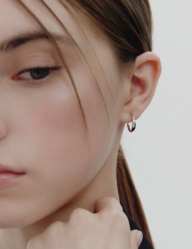 26SS★ Precise (W) Hoop Earrings S