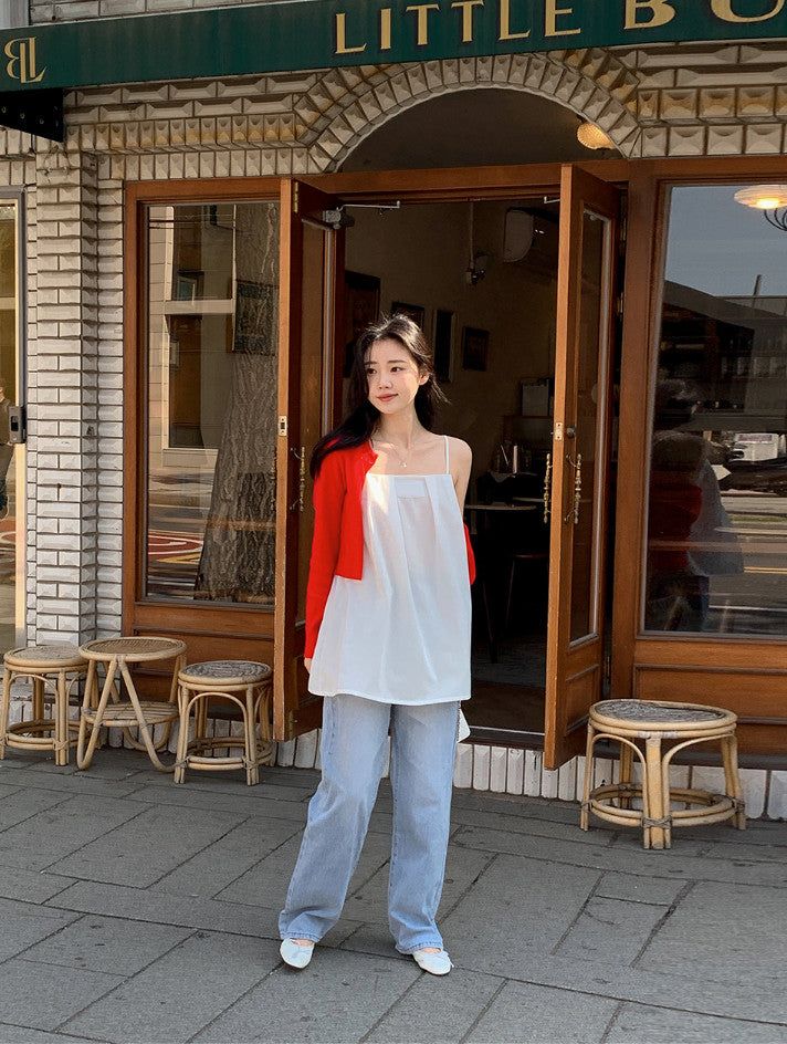 SHOPPERLAND(ショッパーランド)の「Cool Straight Denim Wide Pants (2color)(Pants)」