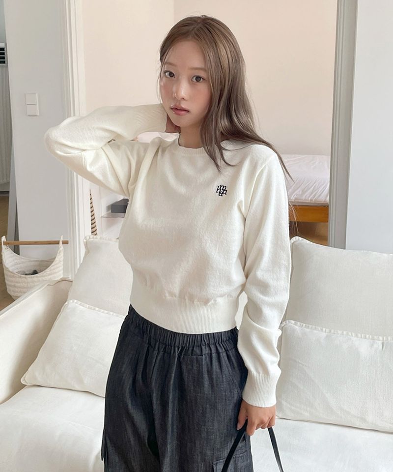 STITCH LOGO BASIC KNIT
