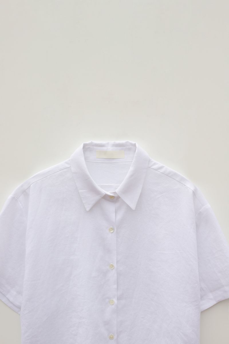 Linen half shirts (Ivory)