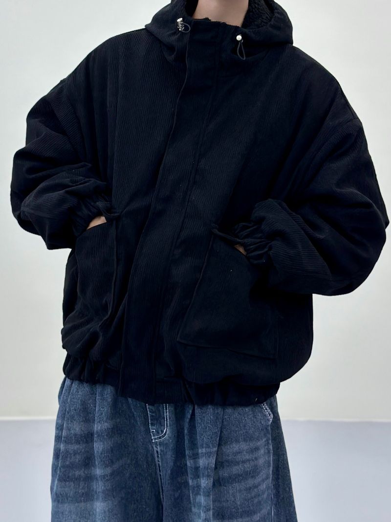 Number Jack Corduroy Hooded Jacket 3C