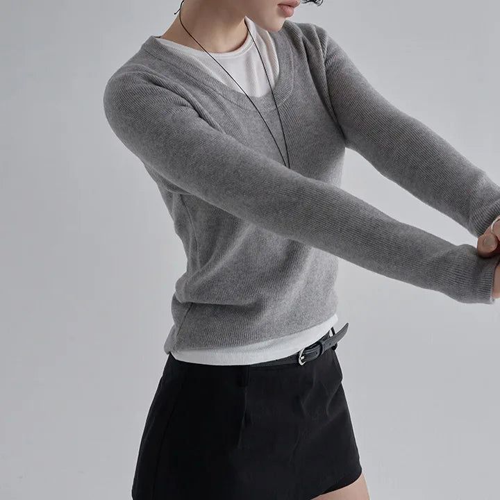 blitti（ブリッティ）の「[Sovnen] U-Neck Slim Ribbed T-Shirt - 5 Colors（Tops）」