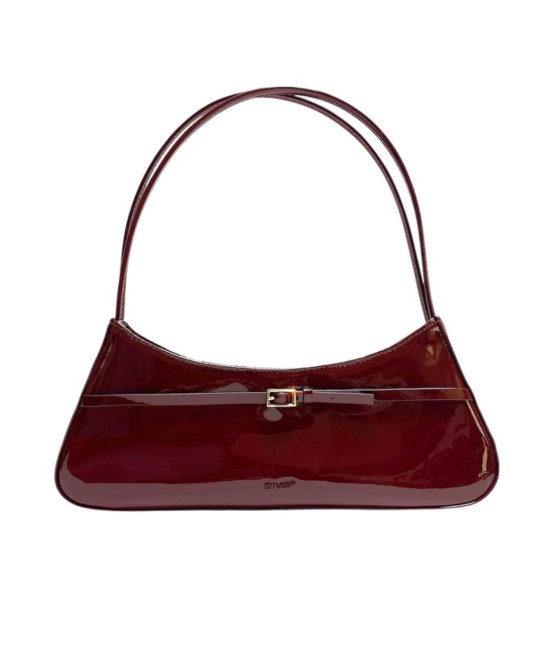 TTMAB（ティーティーマブ）の「Mini Buckle Small Baguette - Luigi Mangione Burgundy（Bags）」