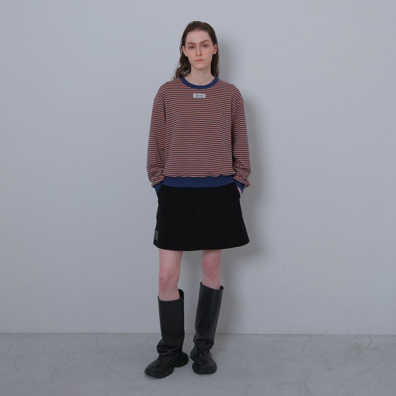 Orange/Navy Stripe Fleece MTM