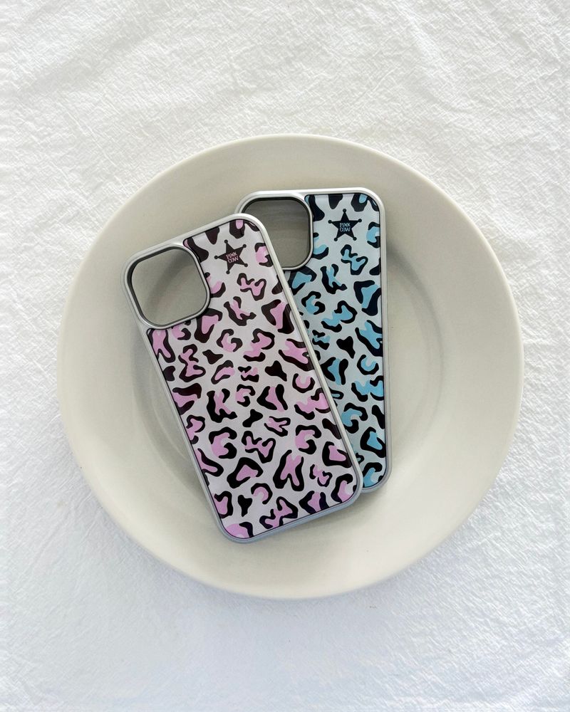 【MADE】 PKCW leopard phonecase (baby-pink)