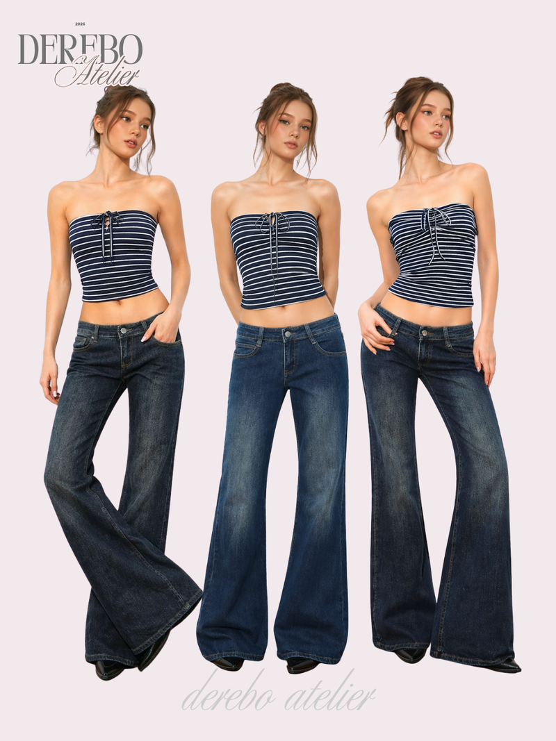 dereborujo(ドレボルゾー)の「deep blue flow bootcut denim pants, regular (REGULAR)(Pants)」