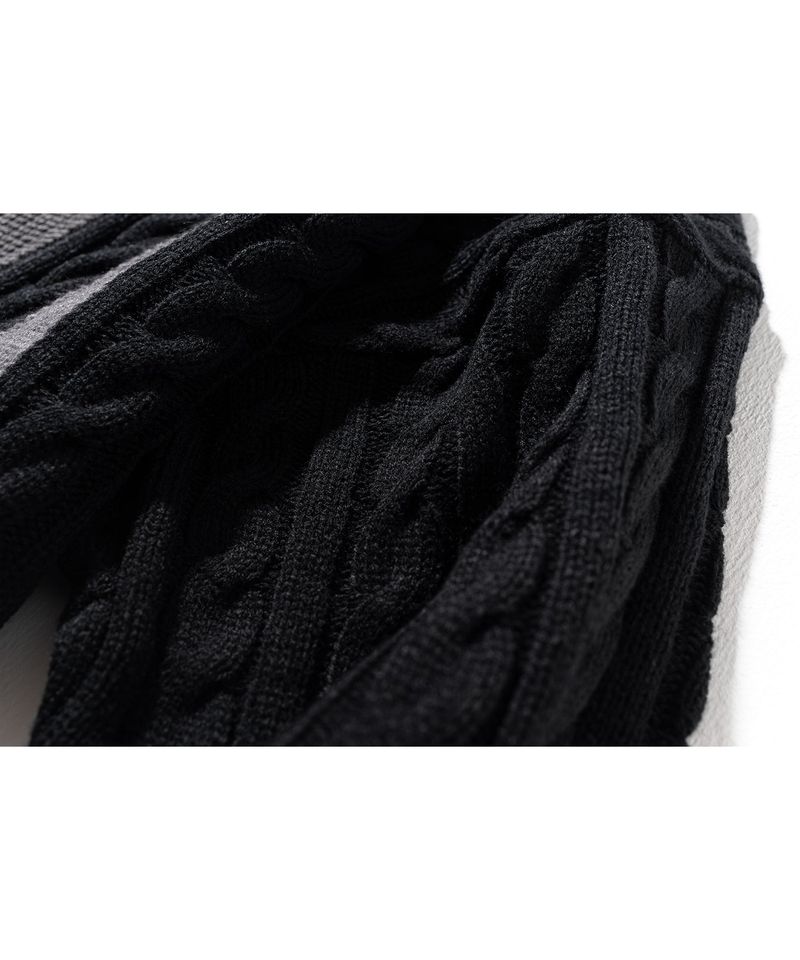 MULTIPLE INCISON CABLE KNIT MFONT002