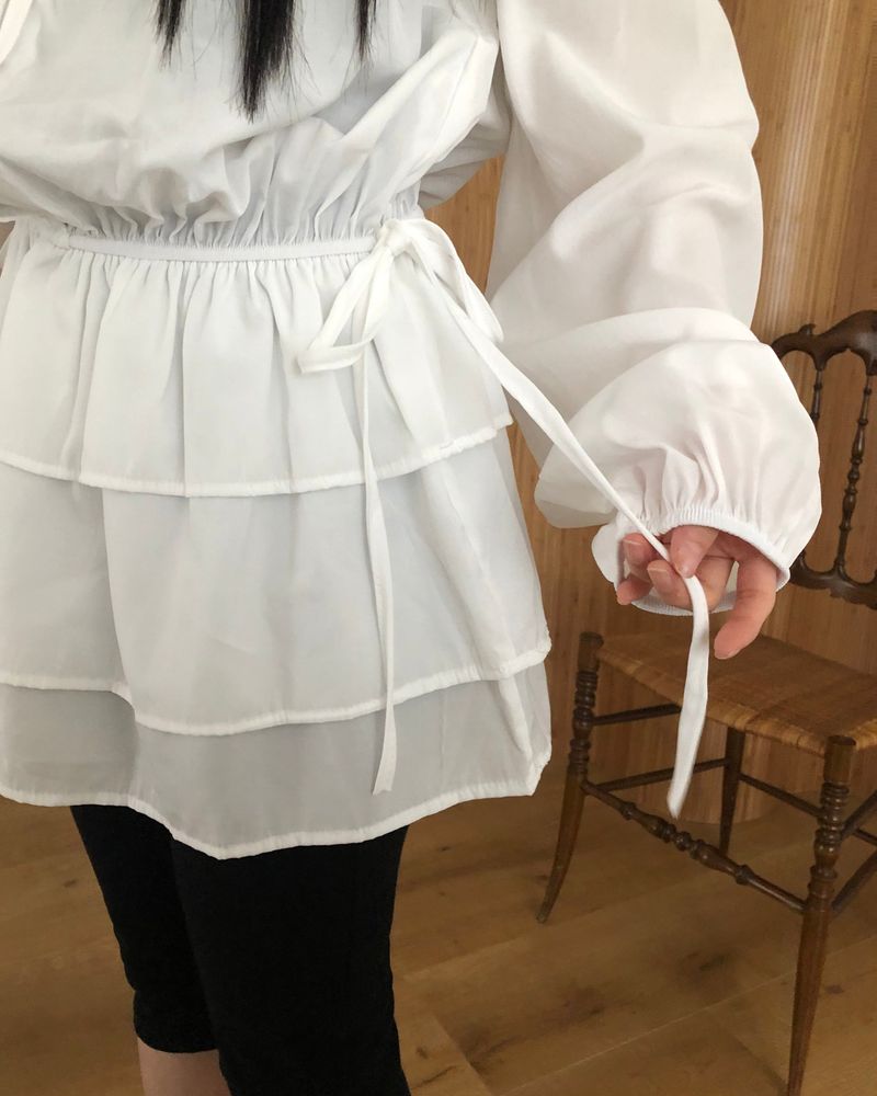 Roent V-Neck Tiered Layered Dress