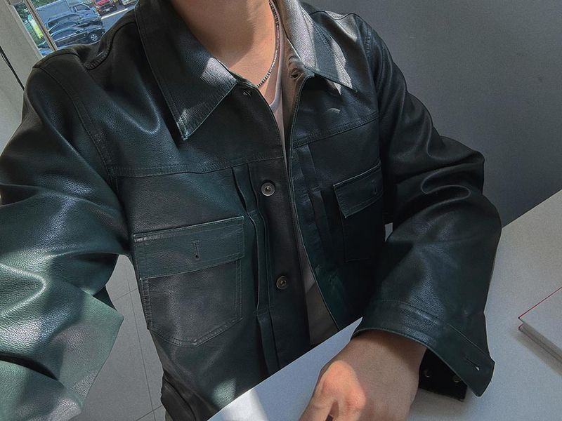 ASCLO Tracker Crop Leather Jacket (3color)