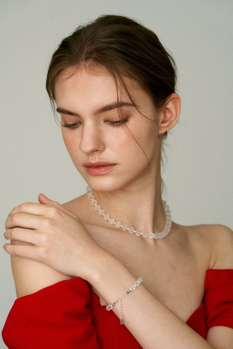 Silver925_Pearl White Quartz_B