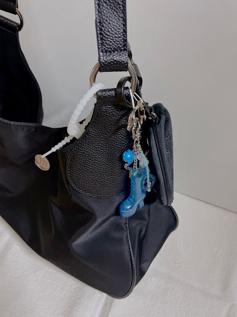 Ocean Blue Boots Keyring Bag Charm Keychain