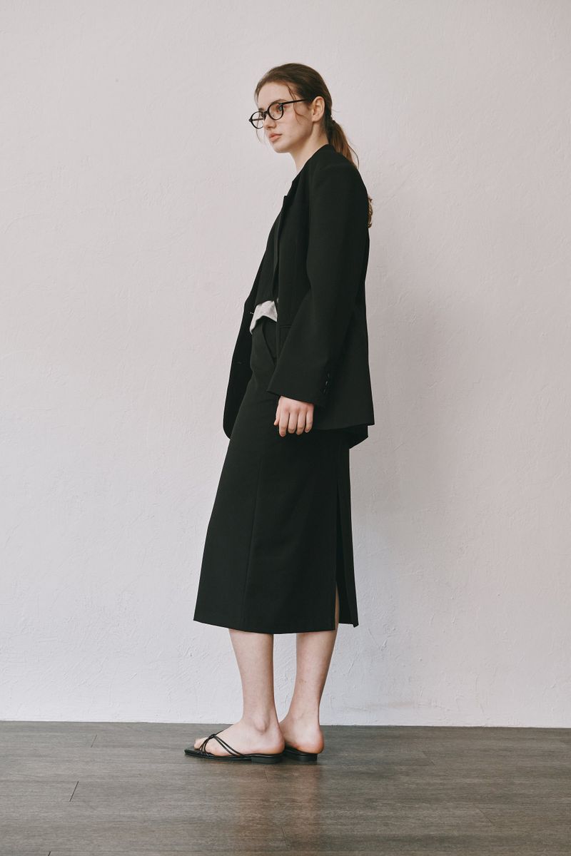 Boy wool jacket (Black)